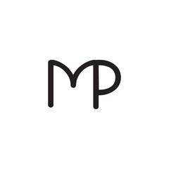 initial letter rounded logo modern