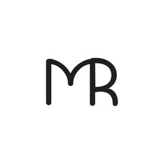 initial letter rounded logo modern