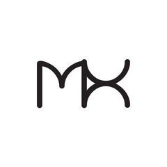 initial letter rounded logo modern