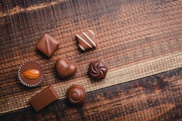 たくさんのチョコレート