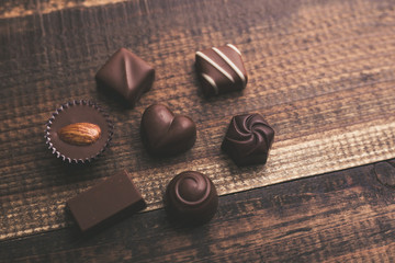 たくさんのチョコレート