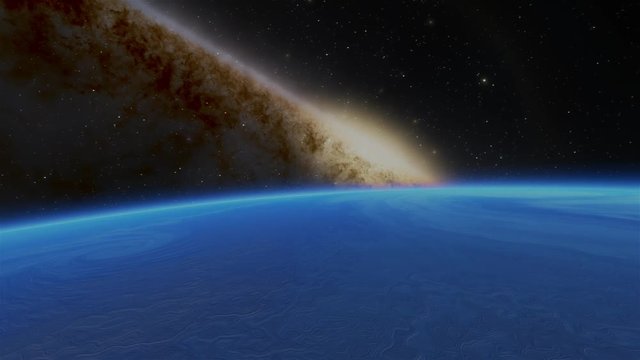 Extrasolar Kepler Planet Surface Blue Gas Giant 2 
