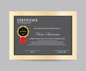 Modern certificate vector