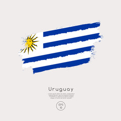 Fototapeta premium World Flag in Grunge Brush Stroke : Vector Illustration