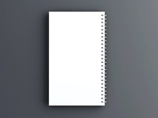 3d Notebook mockup