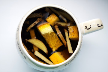 Autumn tea with ginger