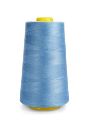 Spool of sewing thread on white background