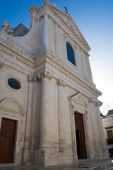 Fototapeta na wymiar The Church of Saint George in Locorotondo, South of Italy