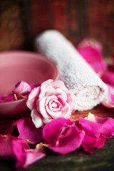 Soap and Bowl with Roses