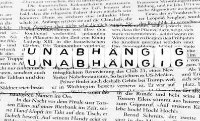 Fototapeta premium Unabhängiger Journalismus