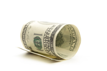 dollar isolated on white