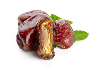 date fruit isolated on white