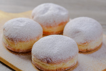 sweet donuts with stuffing,donuts with jam,donuts homemade,lush donuts with stuffing.