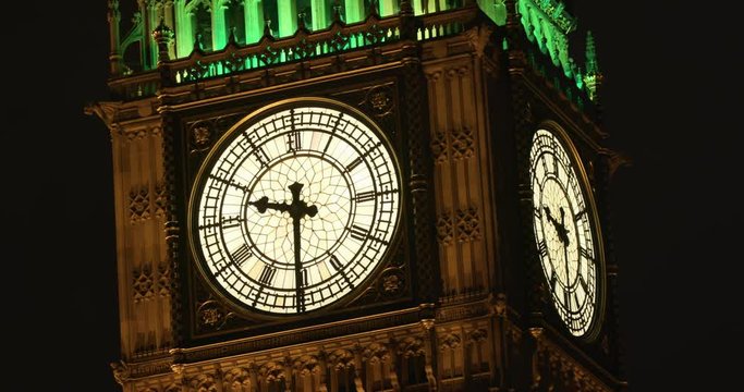 Big Ben Clock Face; London September Monday; London, England