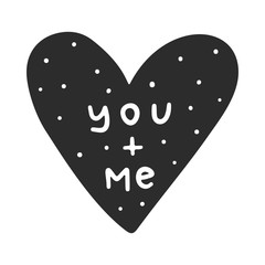 Vector lettering poster