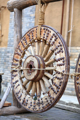 The old wooden wheels