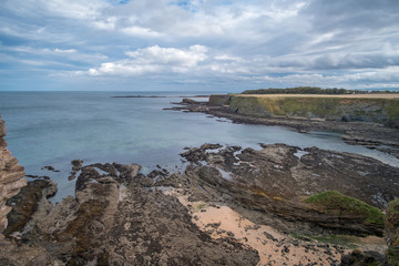 Fototapeta na wymiar Rocky Beach Coast in Scotland