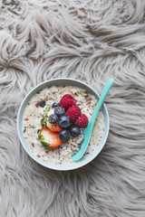 porridge with fruits