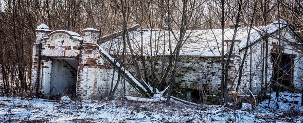 the building was destroyed during military operations, bomb shelter