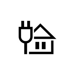 Home Charging Icon Vector Template Design