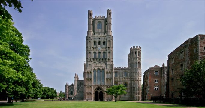 Ely Cathedral & Lawn; Ely & Middleton; Ely, Cambridgeshire, England
