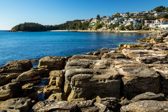 Scenic view on Shelly beach in Manly, Sydney area.