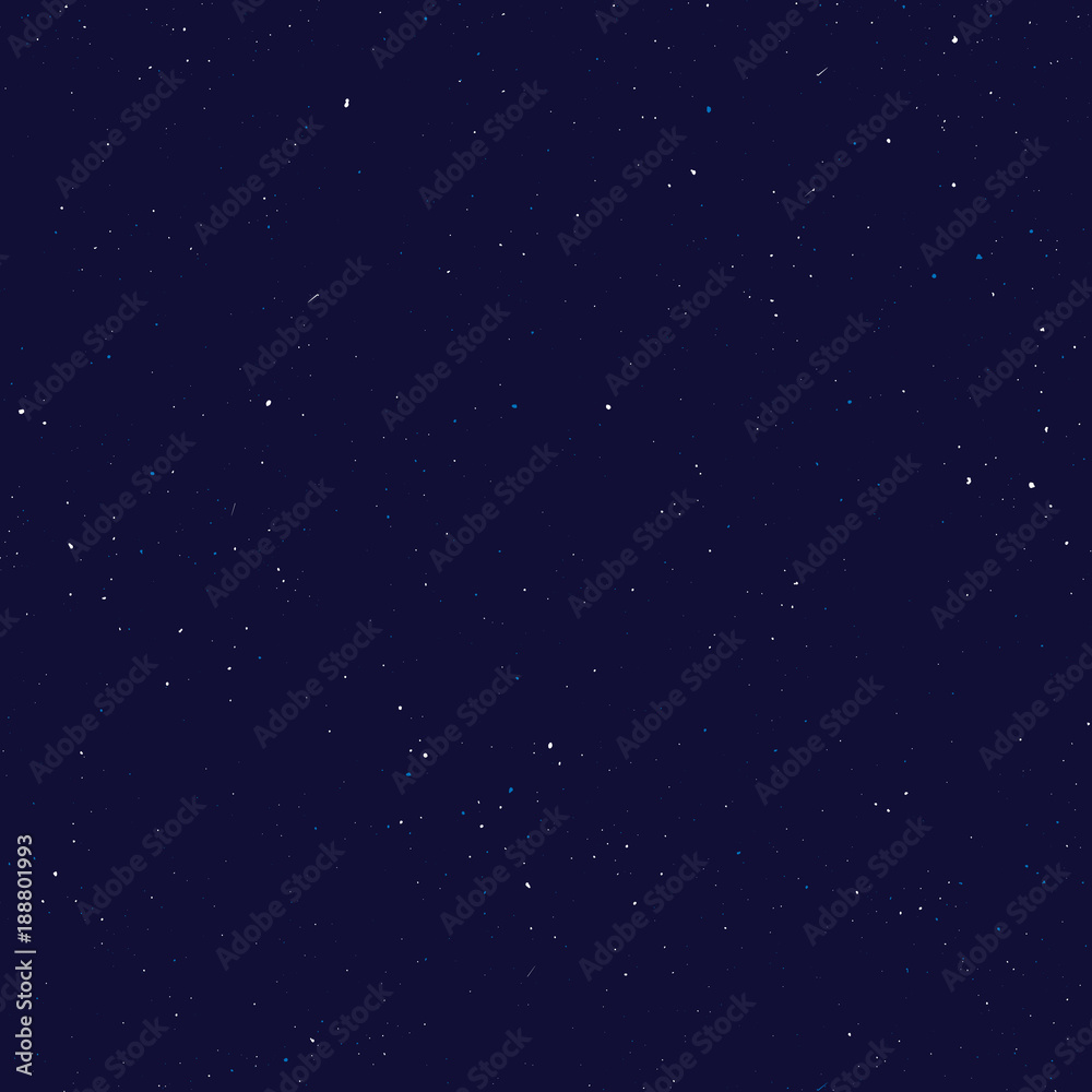 Wall mural starry seamless pattern, splashed hand draw universe and galaxy repeatable pattern. dots, spray pain