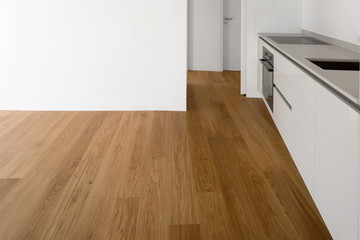 Modern kitchen in renovated apartment