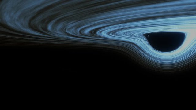 Supermassive Black Hole Event Horizon From Below Accretion Disk