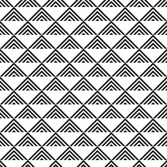 Abstract geometric striped triangles row pattern background. Vector seamless