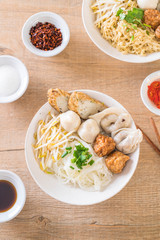 noodles bowl with fish ball