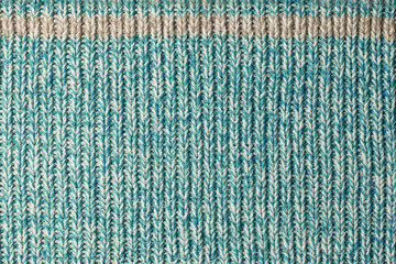 Knitted texture turquoise.