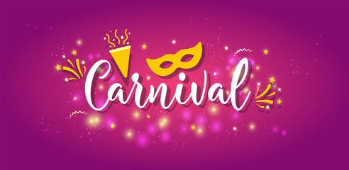 Carnival colorful poster.Vector illustration