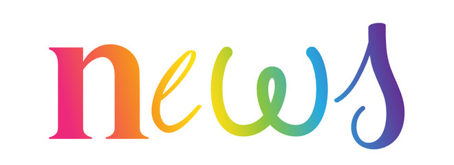 NEWS custom letters icon