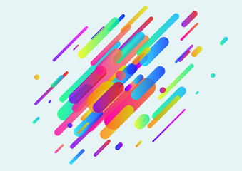 Bright neon tubes minimalistic hipster background layout