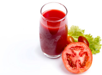 Vegetable Tomatoes Juice Shows Refreshment Thirsty And Refreshments