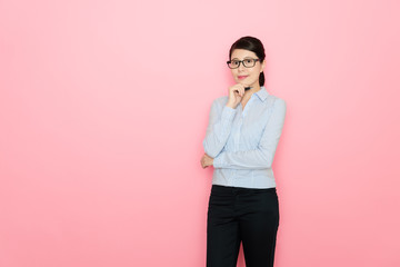 confident professional female office worker