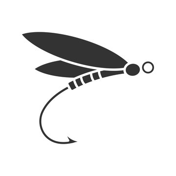 recommend clip art: Fly fishing glyph icon