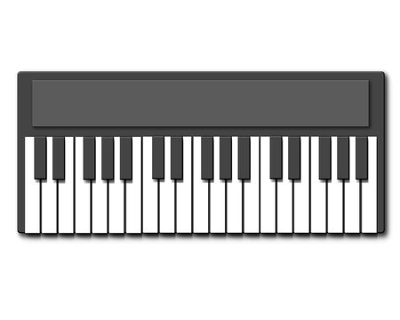 Music instrument, Piano keyboard, illustration