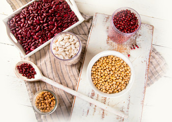 Assortment of beans.