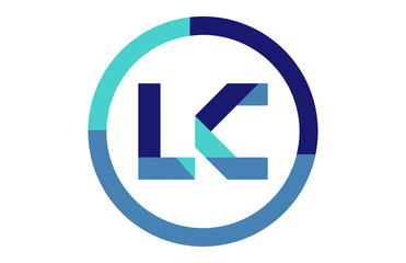 LC Global Circle Ribbon Letter Logo