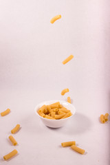 Penne rigate, Italian dry pasta