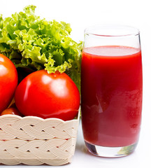 Tomato Juice Glass Means Refreshment Thirsty And Refreshments