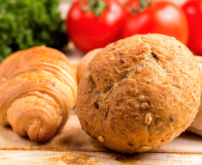 Organic Roll Represents Fresh Rolls And Breads