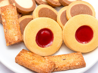 Delicious Biscuits Shows Some Cookies And Bickies