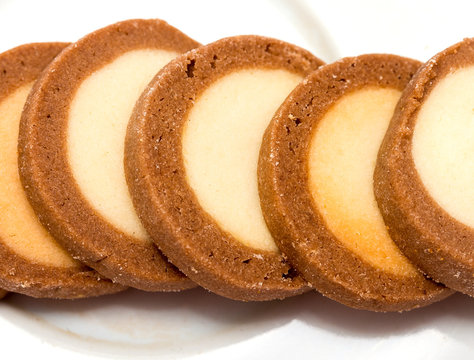 Delicious Biscuits Shows Cookies Plate And Bicky