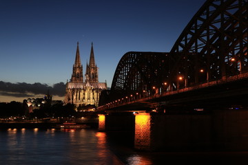 Cologne Köln at night
