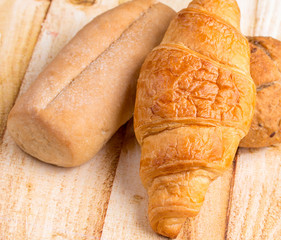 Organic Rolls Represents Food Stuff And Bread