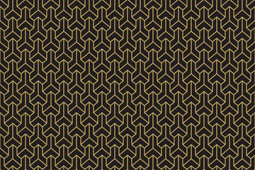 Seamless ethnic geometric three-dimensional pattern