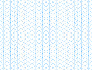 Seamless isometric blue grid backdrop - 188811128